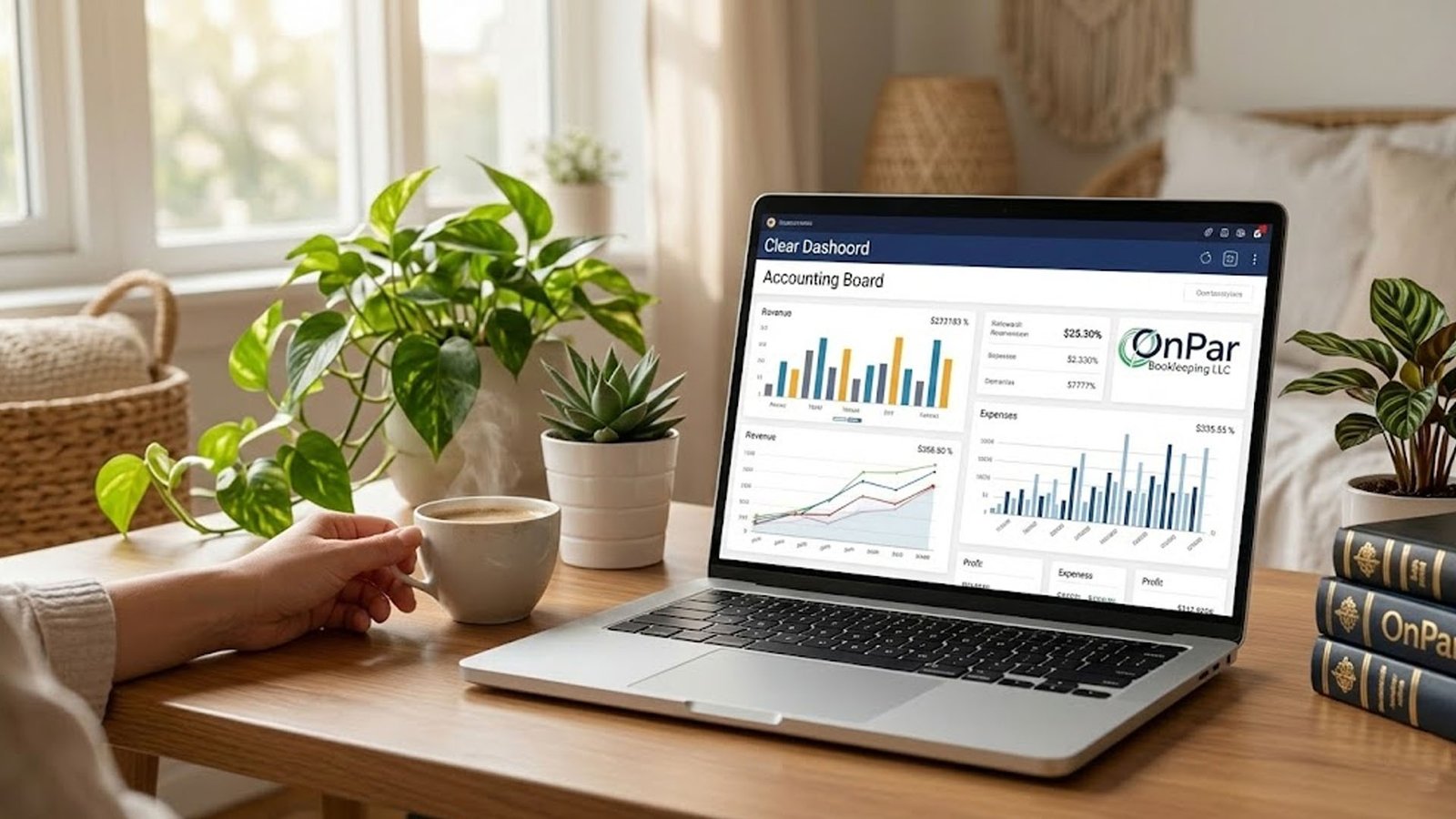 AI bookkeeping dashboard used by Seattle small business