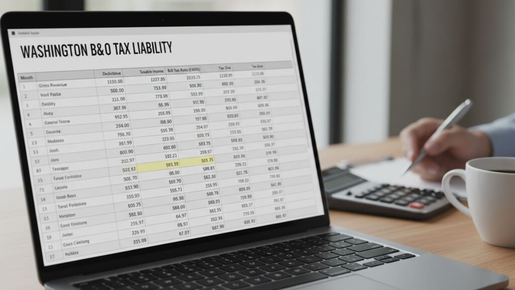  Washington B&O tax tracking for Seattle business
