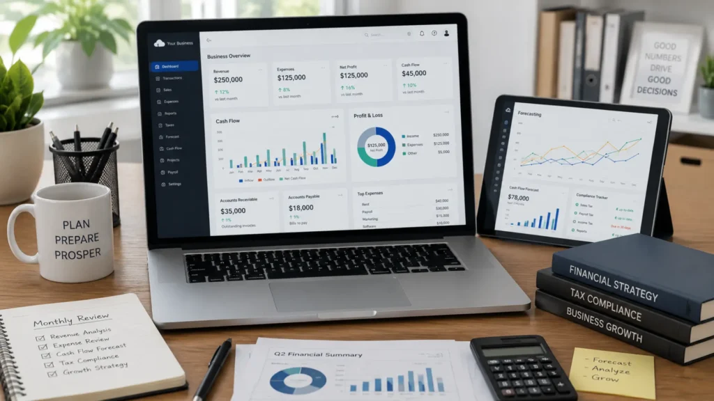 Modern financial infrastructure and bookkeeping systems in 2026