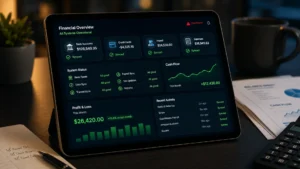 Automated bookkeeping dashboard showing hidden risk behind polished financial reports